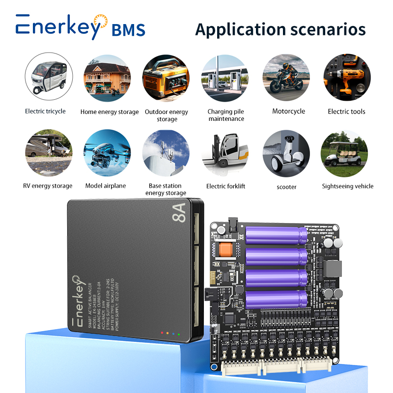 Enerkey EK-24S8EB 8A 2S~24S Sm - đánh giá và giá Battery Equalizer Balancer